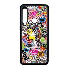 stickerbomb matricabomba Samsung Galaxy A9 (2018) fekete tok