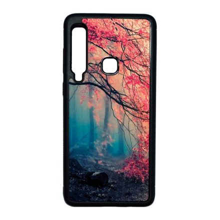 őszi erdős falevél természet Samsung Galaxy A9 (2018) fekete tok
