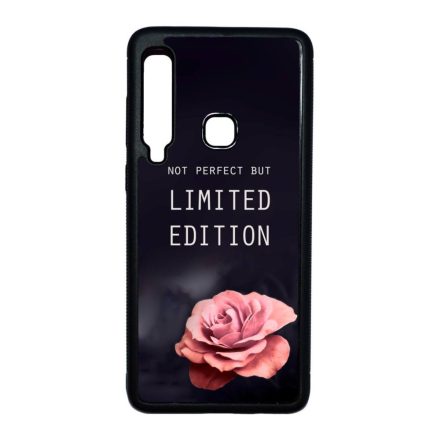 i am Not Perfect But Limited edition viragos rose rozsas Samsung Galaxy A9 (2018) fekete tok