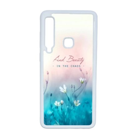 virágos tavaszi art Samsung Galaxy A9 (2018) fehér tok