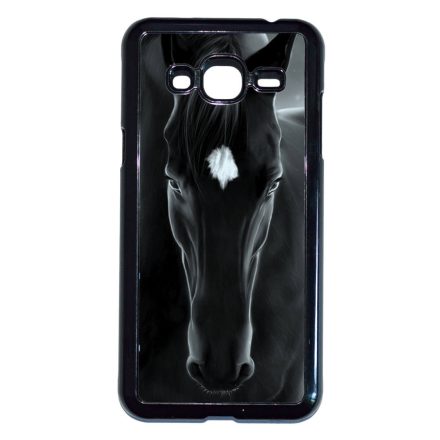 lovas fekete ló Samsung Galaxy J3 (2015-2016) fekete tok