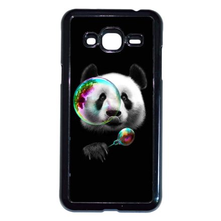 panda pandás Samsung Galaxy J3 (2015-2016) fekete tok