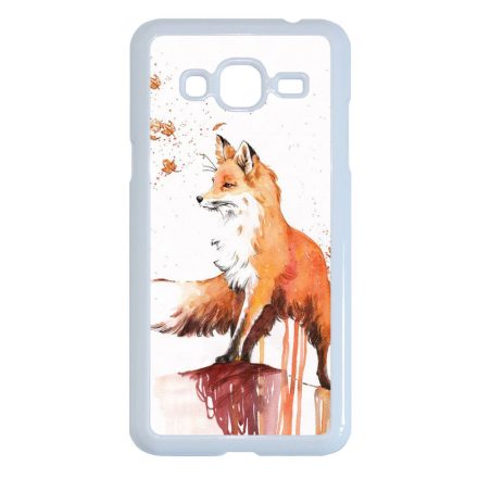róka rókás fox Samsung Galaxy J3 (2015-2016) fehér tok