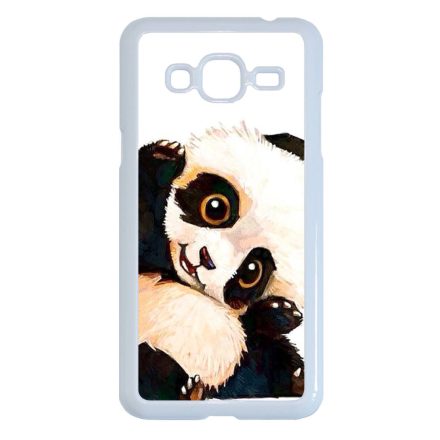 panda pandás Samsung Galaxy J3 (2015-2016) fehér tok