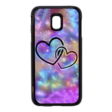 szerelem szerelmes szíves szivecskés hipster Samsung Galaxy J3 (2017) fekete tok