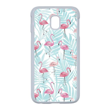 Flamingo Pálmafa nyár Samsung Galaxy J3 (2017) fehér tok