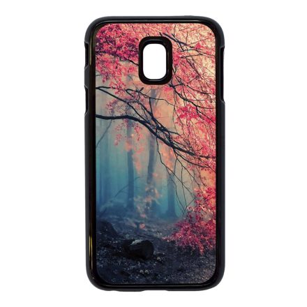 őszi erdős falevél természet Samsung Galaxy J3 (2017) fekete tok