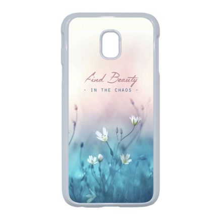 virágos tavaszi art Samsung Galaxy J3 (2017) fehér tok