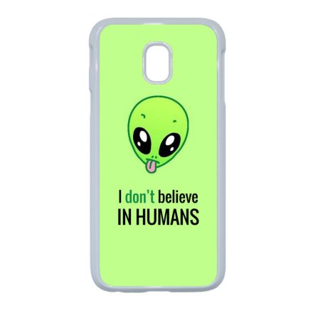 I don't believe in Humans ufo földönkívüli Samsung Galaxy J3 (2017) fehér tok