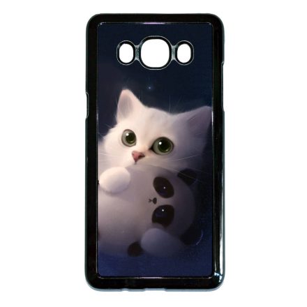 cica cicás macska macskás panda pandás Samsung Galaxy J5 (2016) fekete tok