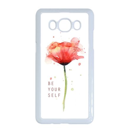pitypangos be yourself virágos tavaszi Samsung Galaxy J5 (2016) fehér tok