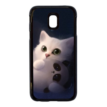 cica cicás macska macskás panda pandás Samsung Galaxy J5 (2017) fekete tok