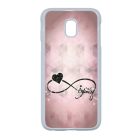 csajos lila infinity infinitis végtelen Samsung Galaxy J5 (2017) fekete tok