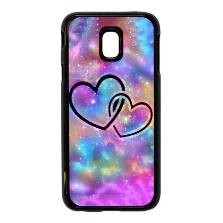 szerelem szerelmes szíves szivecskés hipster Samsung Galaxy J5 (2017) fekete tok