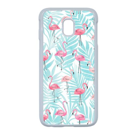 Flamingo Pálmafa nyár Samsung Galaxy J5 (2017) fehér tok