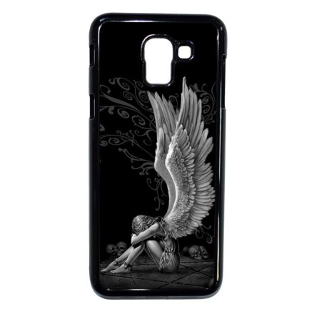 angyal angyalos fekete bukott Samsung Galaxy J6 (2018) fekete tok