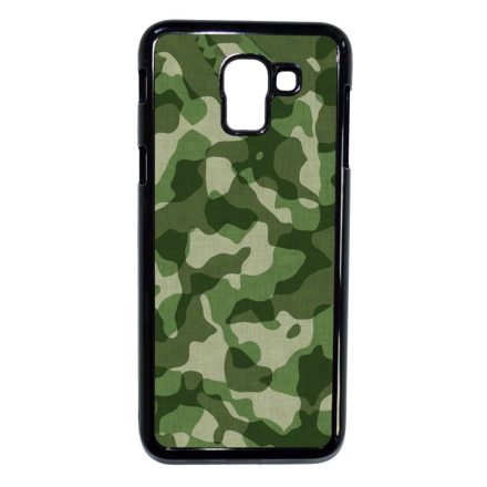 terepszin camouflage kamuflázs Samsung Galaxy J6 (2018) fekete tok