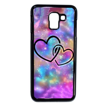 szerelem szerelmes szíves szivecskés hipster Samsung Galaxy J6 (2018) fekete tok