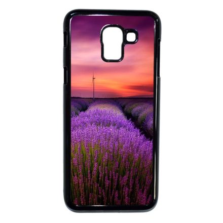 levendula levendulás levander lavender provence Samsung Galaxy J6 (2018) fekete tok