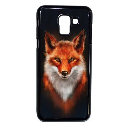 róka rókás fox Samsung Galaxy J6 (2018) fekete tok