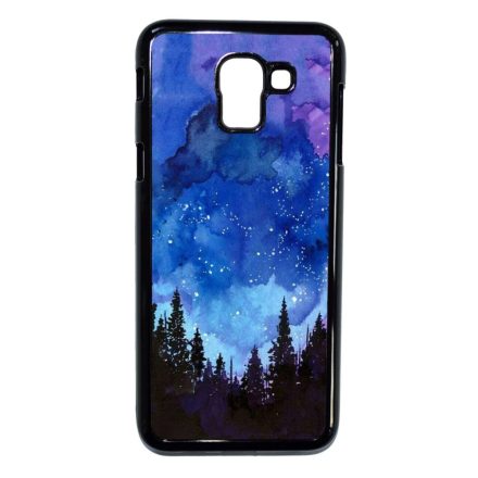téli karácsonyi art Samsung Galaxy J6 (2018) fekete tok