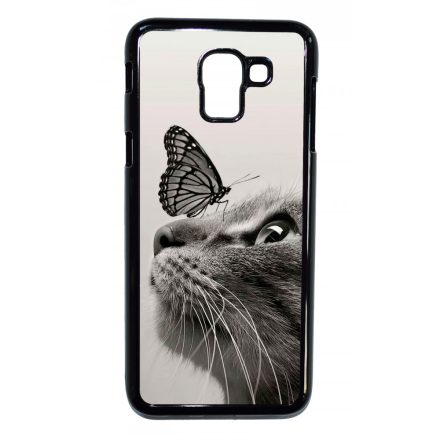 Cica és Pillangó - macskás Samsung Galaxy J6 (2018) tok