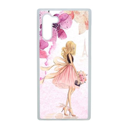 virágos fashion menyasszony párizs paris eiffel torony tavaszi Samsung Galaxy Note 10 átlátszó 