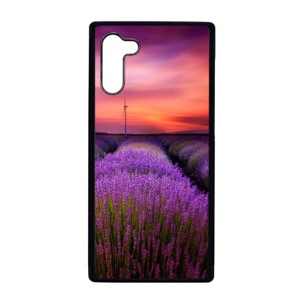 levendula levendulás levander lavender provence Samsung Galaxy Note 10 fekete tok