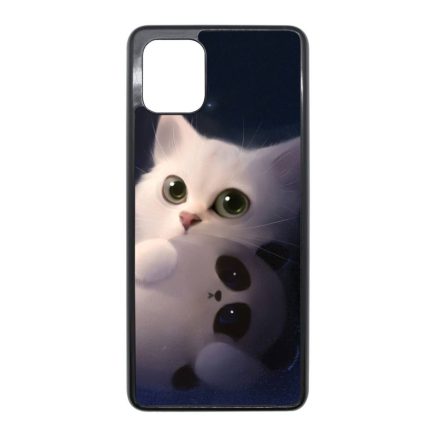 cica cicás macska macskás panda pandás Samsung Galaxy Note 10 Lite fekete tok