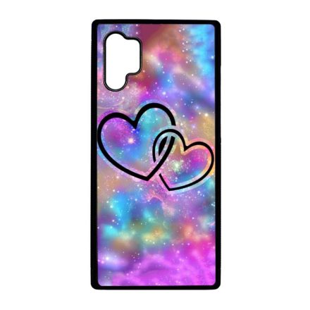 szerelem szerelmes szíves szivecskés hipster Samsung Galaxy Note 10 Plus fekete tok