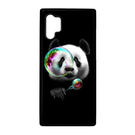 panda pandás Samsung Galaxy Note 10 Plus fekete tok