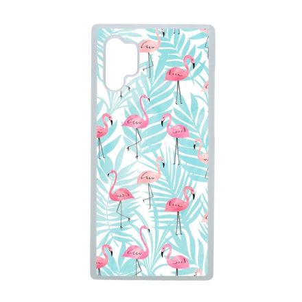 Flamingo Pálmafa nyár Samsung Galaxy Note 10 Plus átlátszó tok