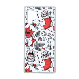téli karácsonyi mintás textúra Samsung Galaxy Note 10 Plus átlátszó tok