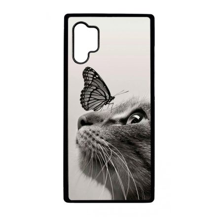 Cica és Pillangó - macskás Samsung Galaxy Note 10 Plus tok