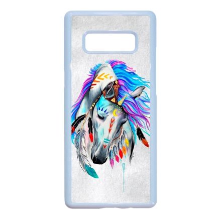 lovas indián ló art művészi native Samsung Galaxy Note 8 fehér tok