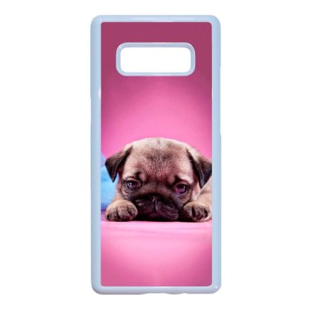 kölyök kutyus francia bulldog kutya Samsung Galaxy Note 8 fehér tok