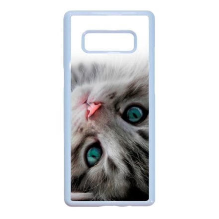 cica cicás macskás Samsung Galaxy Note 8 fehér tok