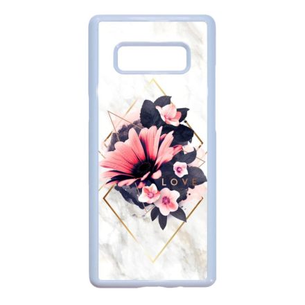 Marble Love marvany mintas viragos ajándék nőknek valentin napra Samsung Galaxy Note 8 fehér to