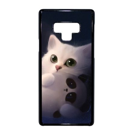 cica cicás macska macskás panda pandás Samsung Galaxy Note 9 fekete tok