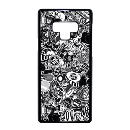 stickerbomb matricabomba Samsung Galaxy Note 9 fekete tok