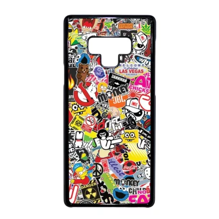 stickerbomb matricabomba Samsung Galaxy Note 9 fekete tok