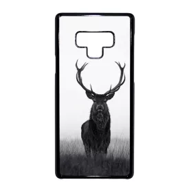 szarvas szarvasos agancs őszi fehér Samsung Galaxy Note 9 fekete tok