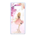 virágos fashion menyasszony párizs paris eiffel torony tavaszi Samsung Galaxy Note 9 fehér tok