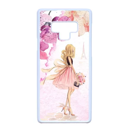 virágos fashion menyasszony párizs paris eiffel torony tavaszi Samsung Galaxy Note 9 fehér tok