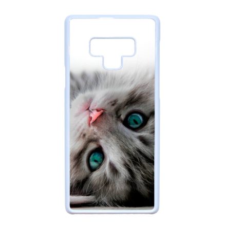 cica cicás macskás Samsung Galaxy Note 9 fehér tok