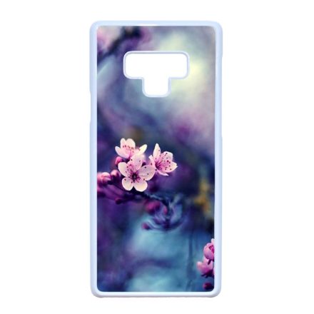 tavasz virágos cseresznyefa virág Samsung Galaxy Note 9 fehér tok