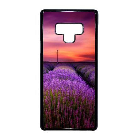 levendula levendulás levander lavender provence Samsung Galaxy Note 9 fekete tok