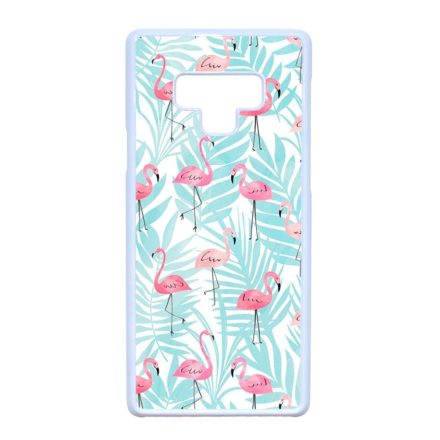 Flamingo Pálmafa nyár Samsung Galaxy Note 9 fehér tok