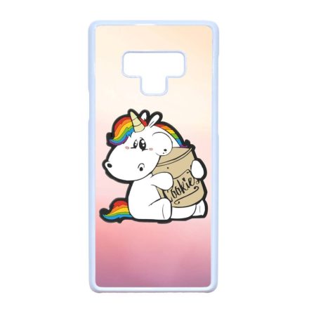 unicorn unikornis fantasy csajos Samsung Galaxy Note 9 fehér tok
