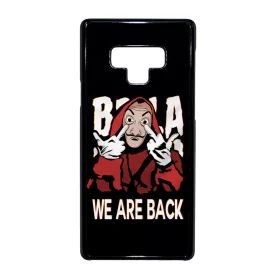 We are back - A Nagy Pénzrablás - la casa de papel Samsung Galaxy Note 9 tok